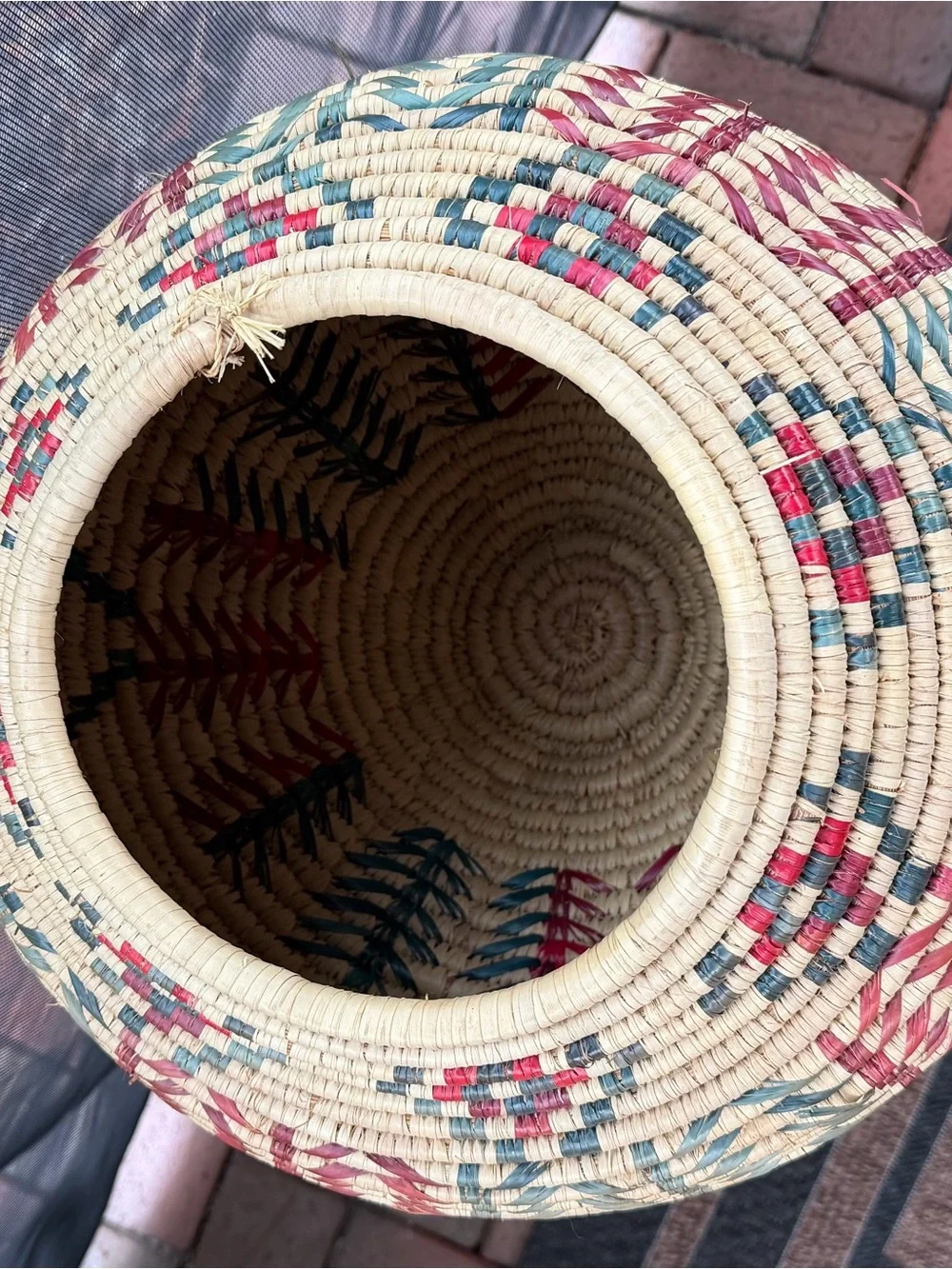 Vintage~ Native American Yupik Alaskan Basket - Hand Woven 19